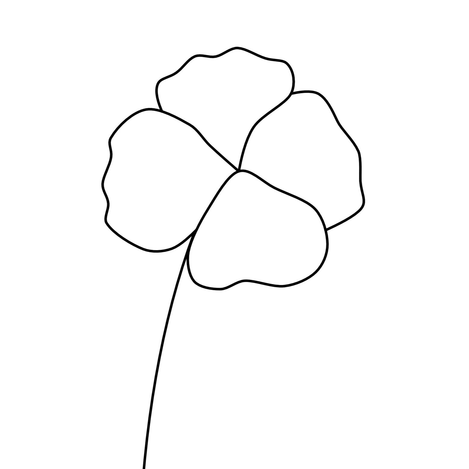 Ontwerpen voor workshop - 4 bloemblad