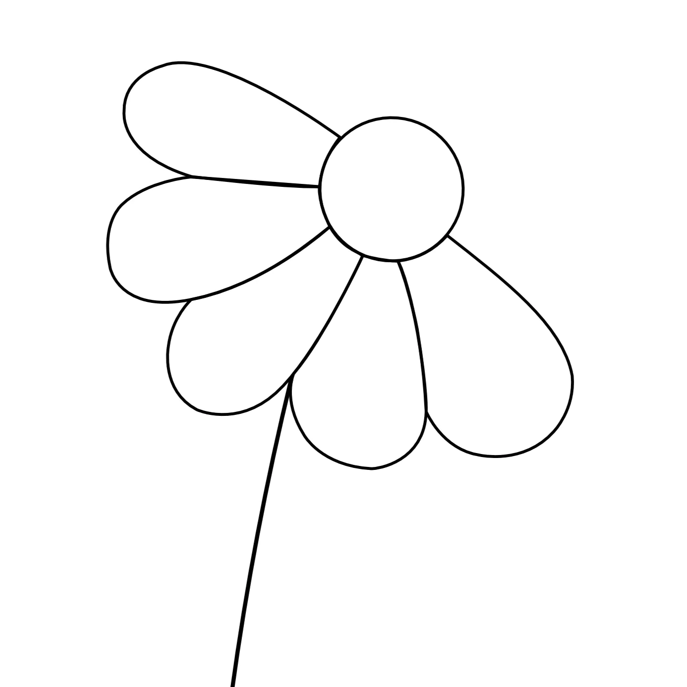 Ontwerpen voor workshop - halve bloem